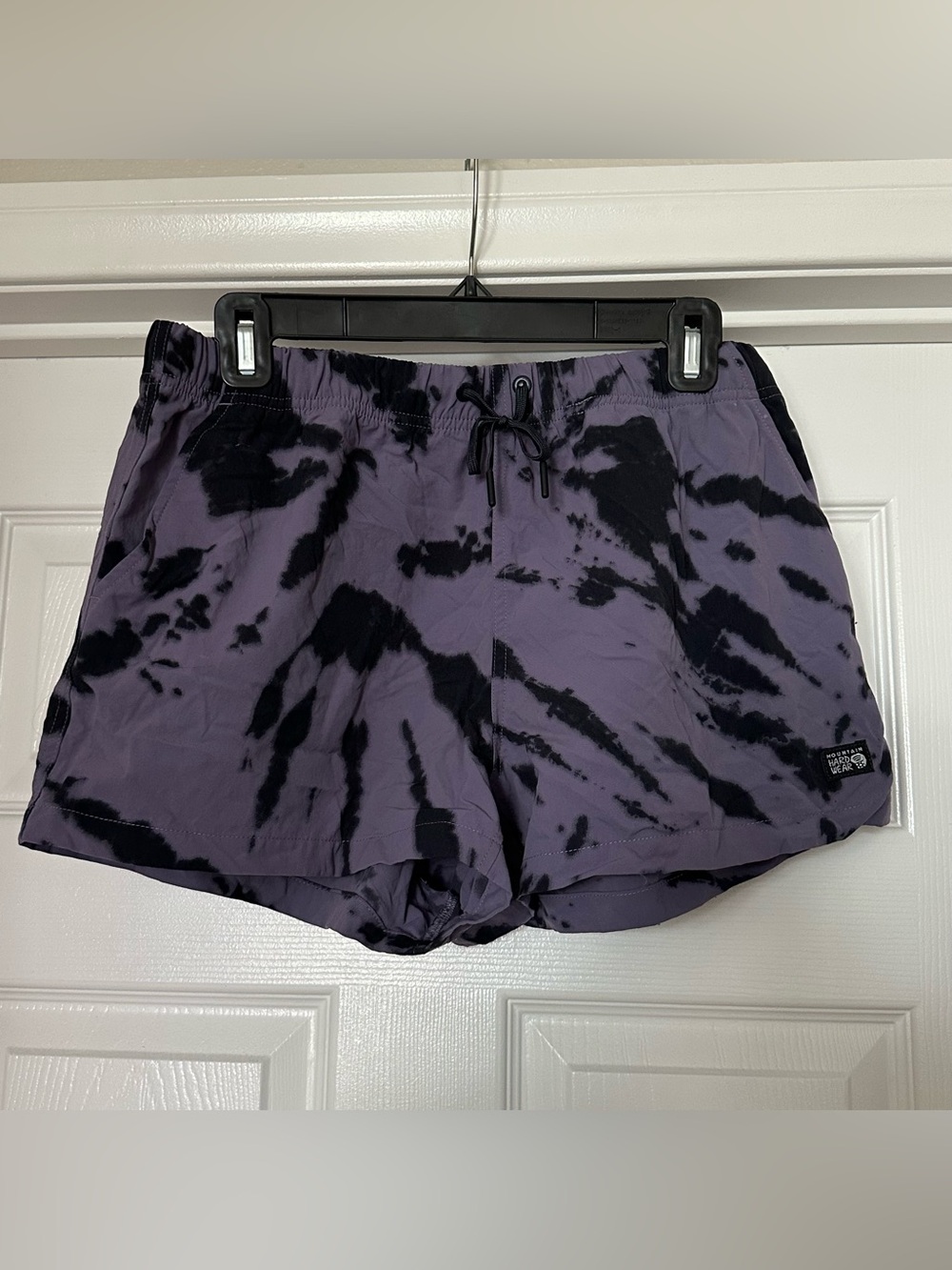 Mountain Hardwear Purple and Black Tie-Dye Athletic Shorts